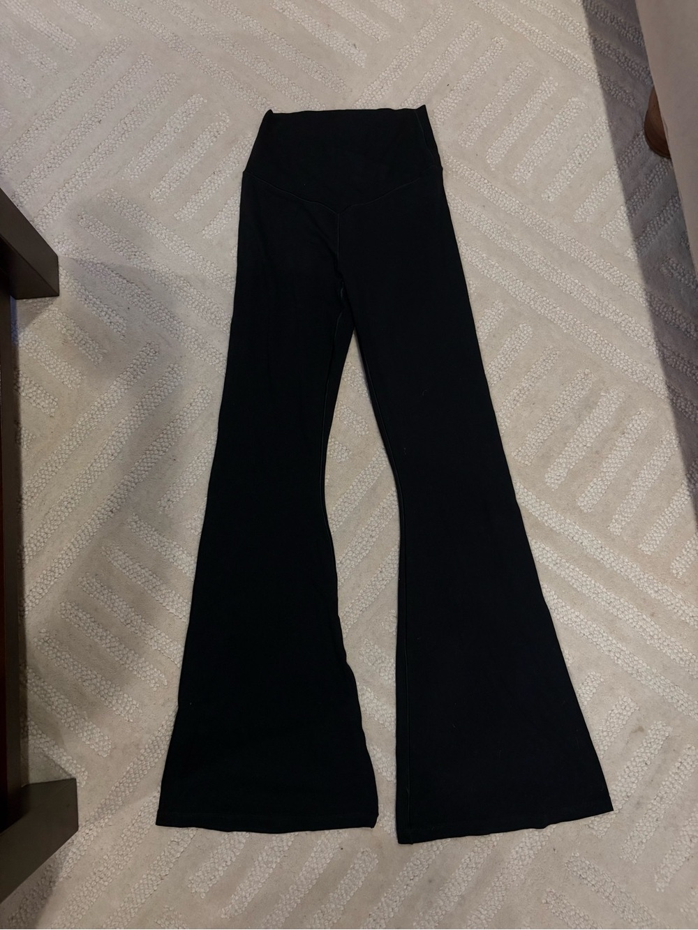 aerie Black Boot Cut Flare leggings crossover
